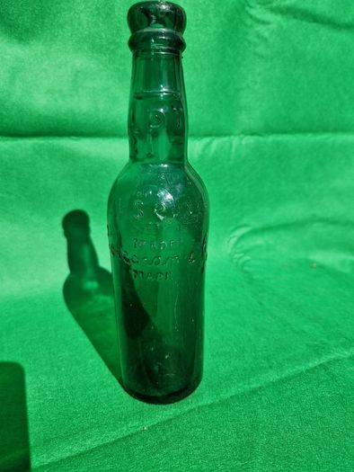Antique blue 1/2 pint bottle - Corcoron & Co. Carlow