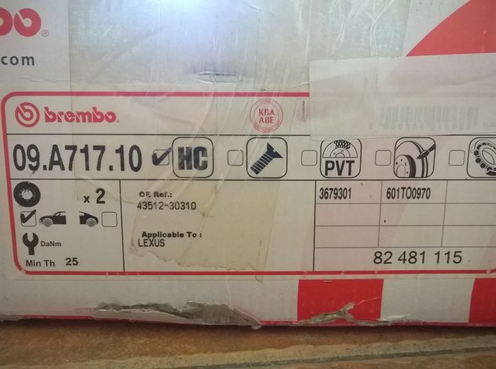 Brembo High Carbone Front Brake Discs PAIR 296mm LEXUS IS 200d 220d 250 350 300h LEXUS IS C 250