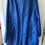 Metallic blue adjustable parka coat with hood size 10 Image 2