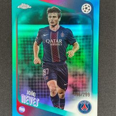 Joao Neves /299 2025-26 Topps Chrome UEFA PSG Portugal #14
