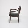Vintage Rosewood and Black Leather Armchair by Karl Erik Ekselius for JOC Vetlanda, 1960s Image 10