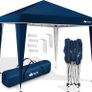 Gazebo 3 x 3 m Waterproof Pop-Up Folding Gazebo Height Adjustable Garden Tent UV Protection 50+ Party Tent with Bag for Garden (Beige) Image 6