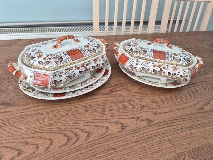 Sampson Hancock Victorian Tureens and serving platter