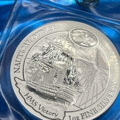 1oz Fine 999 Silver Bullion HMS Victory 2025 Coin.
