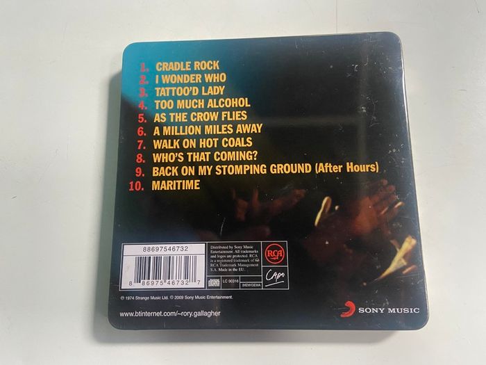 Rory Gallagher Irish Tour CD Metal Box