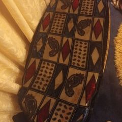 Silk/Velvet Mix Blue/Red Pashmina/Shawl.