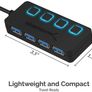 4-Port USB 3.0 Hub with Individual LED Power Switches Image 2