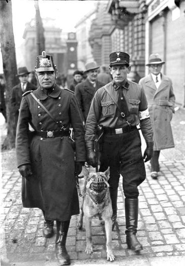 WW2 Rarely seen German Hilfspolizei Police armband
