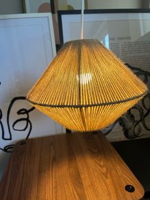 Custom Handmade Jute/Rope Pendant Lamp Boho Style