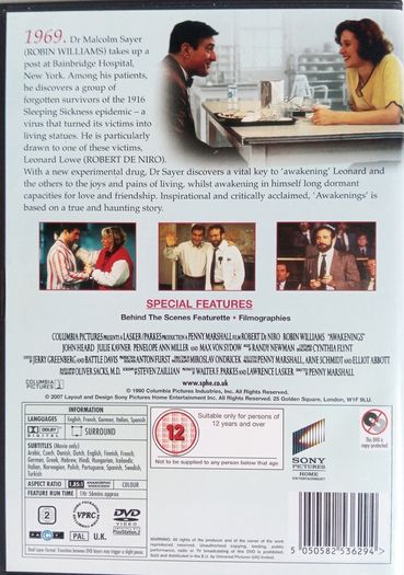 Awakenings [1990] Robert De Niro & Robin Williams [DVD Movie]