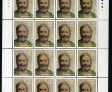 2006 Ireland Death Centenary of Michael Cusack (GAA Founder) Commemorative Stamp Sheetlet Plate 1B1B1B1B Mint Never Hinged (MNH)