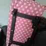 Sewing Machine Wheeled Trolley Rolly Bag in Mauve Polka Dot Image 8