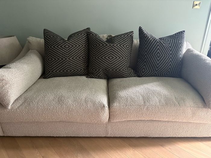 Feather filled cushions
