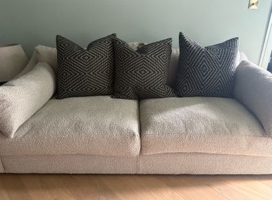 Feather filled cushions