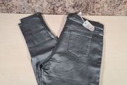 Womens Marks and Spencer jeggings silver leather look Size UK 18  EU 46  BRAND NEW BNWT