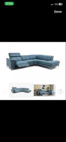 Stylish Corner Sofa with Electric Recliner , Almost New!