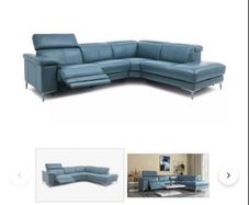 Stylish Corner Sofa with Electric Recliner , Almost New!