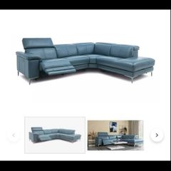 Stylish Corner Sofa with Electric Recliner , Almost New!