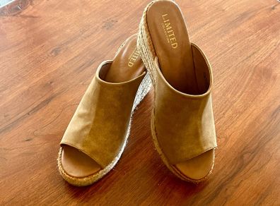 New Limited Edition M & S Suede Wedges