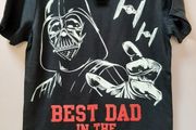 New Star Wars best dad in Galaxy tee shirt