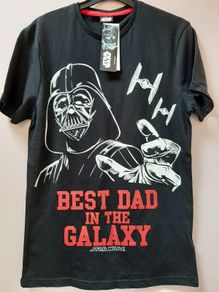 New Star Wars best dad in Galaxy tee shirt