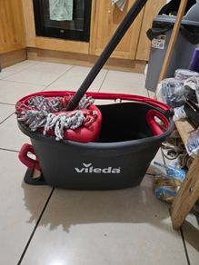 Vileda Turbo Microfibre Mop and Bucket Set, Spin Mop