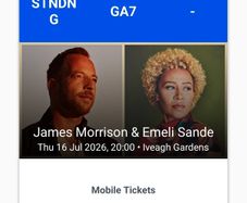 James Morrison & Emeli , Marley Park