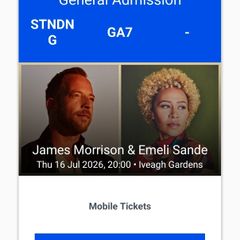 James Morrison & Emeli , Marley Park