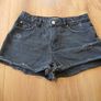 Black Denim Shorts Image 2