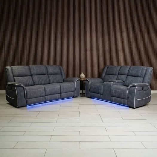 Hannah Electric Micro Fabric Recliner Sofa
