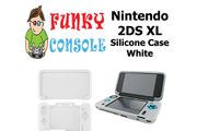 Silicone Rubber Gel Console Protective Skin Soft Case Cover Nintendo New 2DS XL White