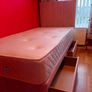 Brand New 3ft Single Divan Beds With Optional Drawers And Tufted Memory Foam Mattresses Instock. Multiple Headboard Designs Available Image 4