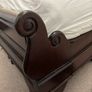Solid mahogany wood double sleigh bed Image 3