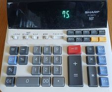 Sharp calculator EL2607V