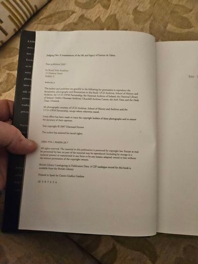 Judging Dev By Dermot Ferriter. First Edition Hardback With Dustjacket In Good Condition. See Photos For Same.