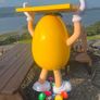 M&M's Yellow Character Display Figure with Tray Image 2