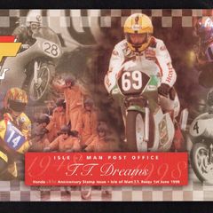 1998 Isle of Man T.T. Races and 50th Anniversary of Honda Commemorative Stamps Presentation Pack