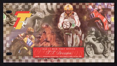 1998 Isle of Man T.T. Races and 50th Anniversary of Honda Commemorative Stamps Presentation Pack