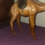 1960's Leather Wrapped Camel Statue Image 3