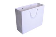 100 White Gloss Bags - 28x20cm - Free postage