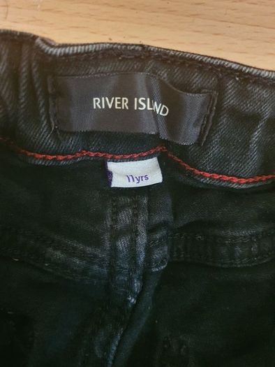Jeans 2 Pair from River Island .. Age: 11 years ..  Colour: Black .. Now Reduced 10.00euro for Both