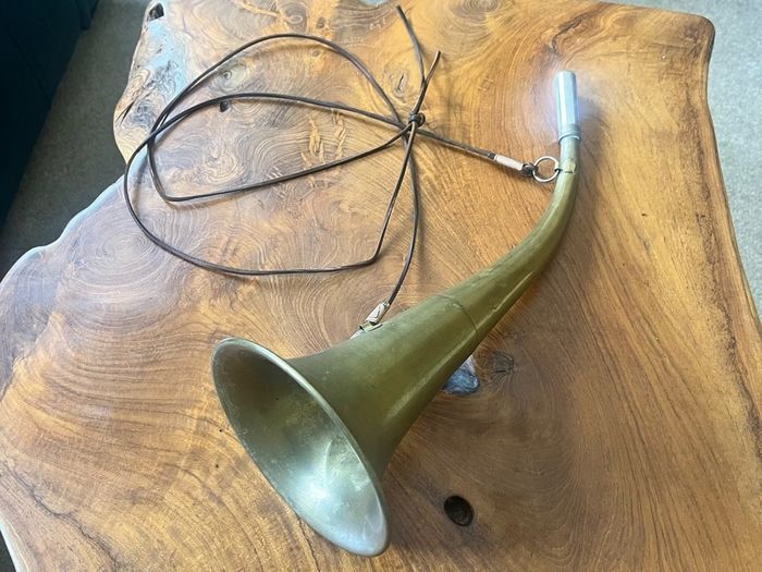 Vintage French Brass Hunting Horn