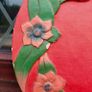 round decorative timber piece (used). Image 3