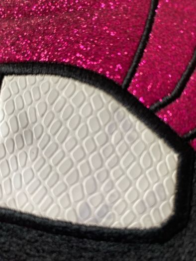 New Skinny Dip magenta glitter lip clutch (read in full)