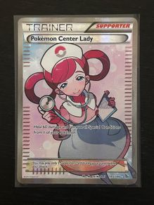 Pokemon Center Lady #105 Flashfire Pokemon Card