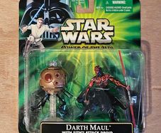 Star Wars Darth Maul With Sith Attack Droid 3.75 " Scale New & Unopened