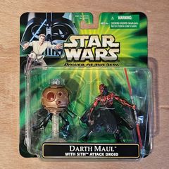 Star Wars Darth Maul With Sith Attack Droid 3.75 " Scale New & Unopened