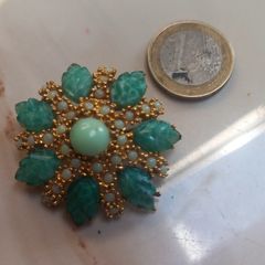 Fabulous brooch by Sphinx, stamped, D18 post 4e