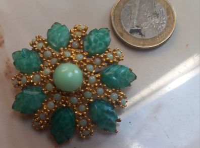 Fabulous brooch by Sphinx, stamped, D18 post 4e