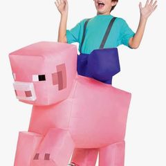 Inflatable pig costume with fan - Official Minecraft